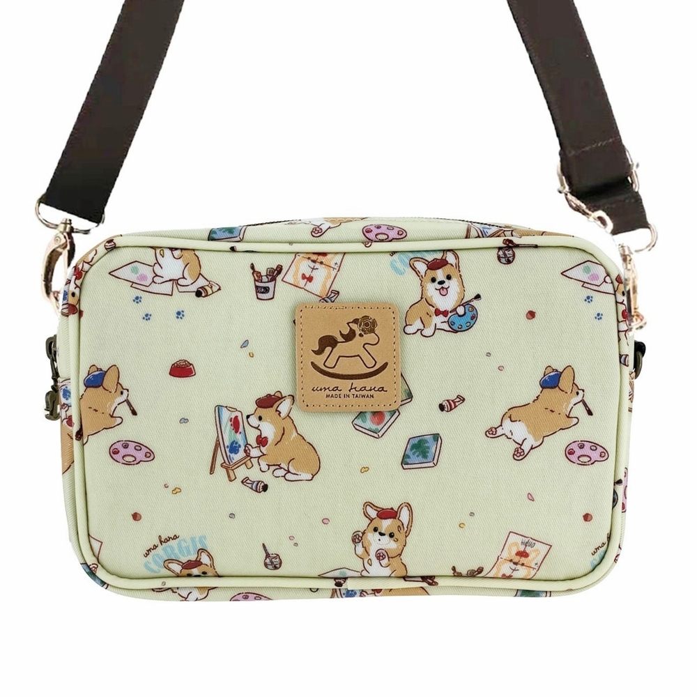 Waterproof Corgi Rectangle Crossbody Shoulder Phone Purse